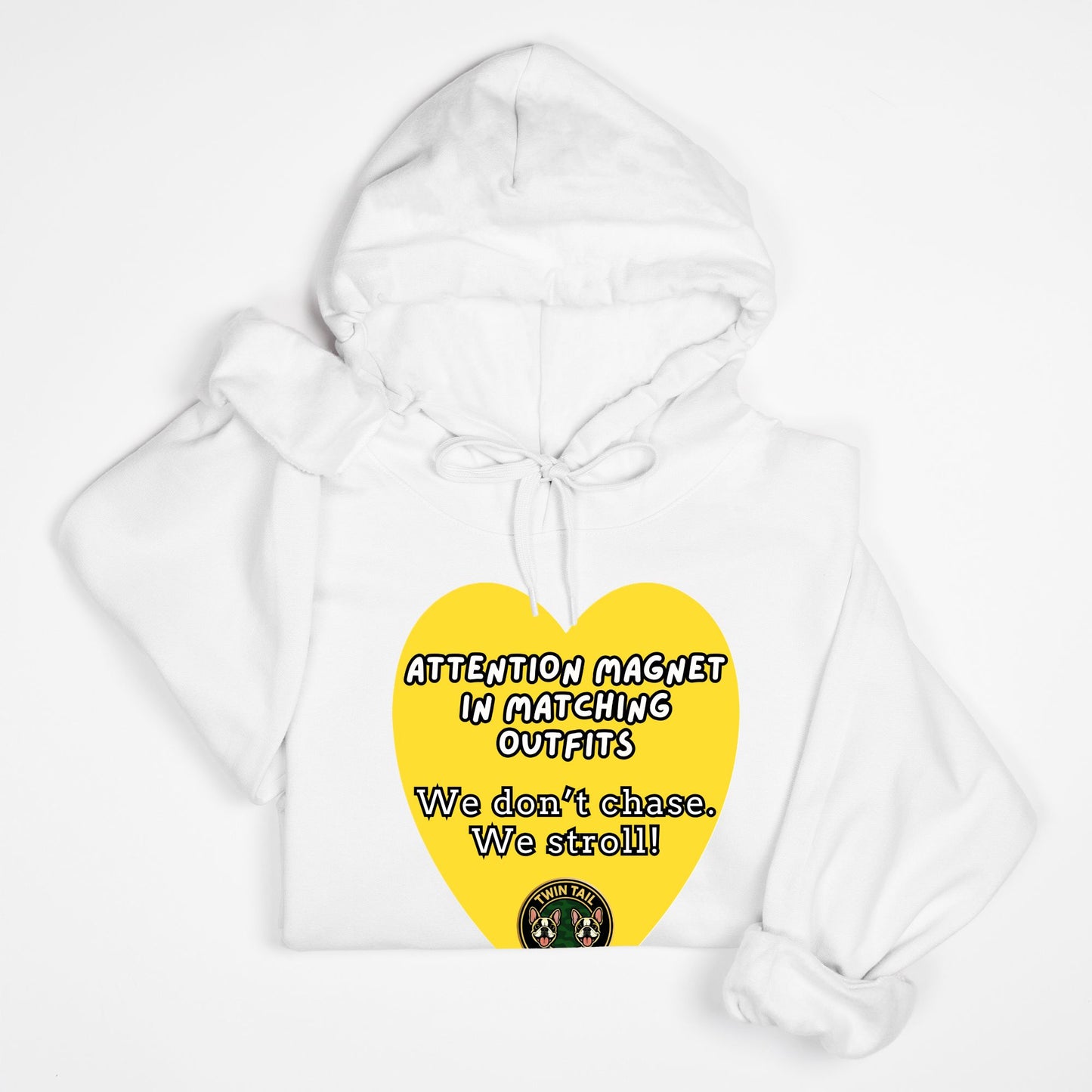 Attention Magnet in Matching Outfits - Unisex Hooded Sweatshirt