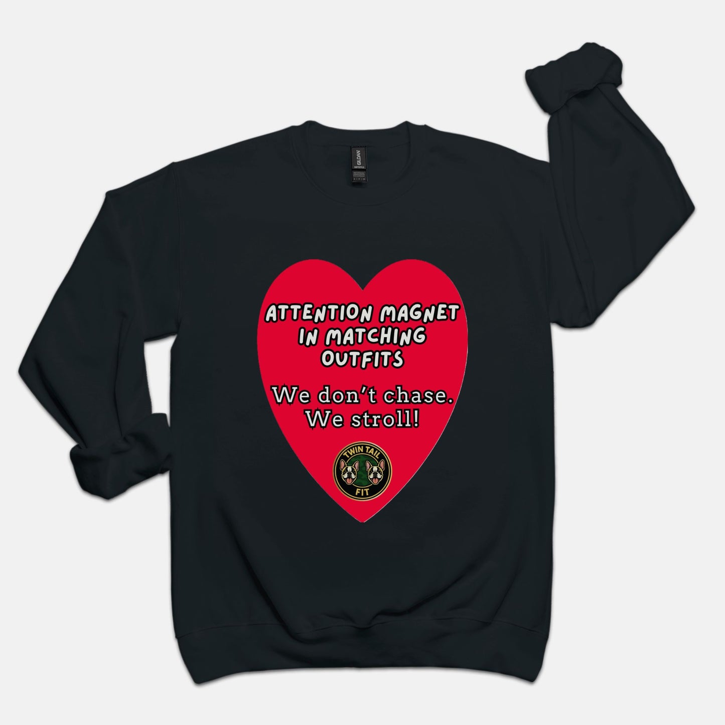 Attention magnet in matching outfits - Unisex Crew Neck Sweatshirt
