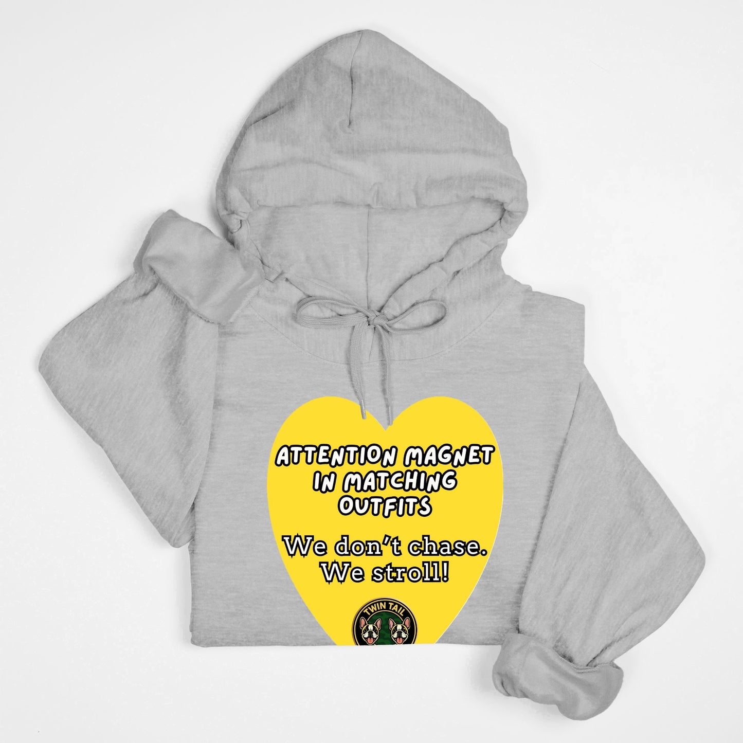 Attention Magnet in Matching Outfits - Unisex Hooded Sweatshirt