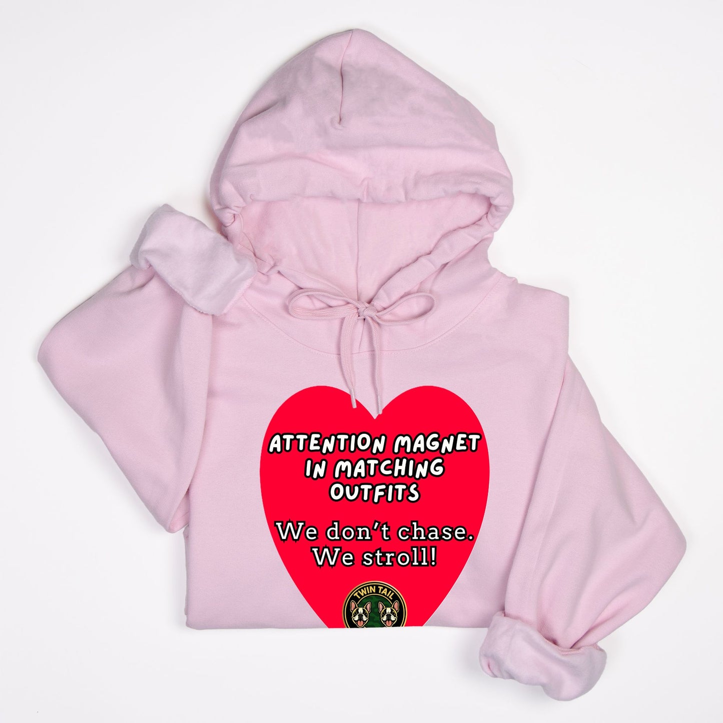 Attention Magnet in Matching Outfits - Unisex Hooded Sweatshirt