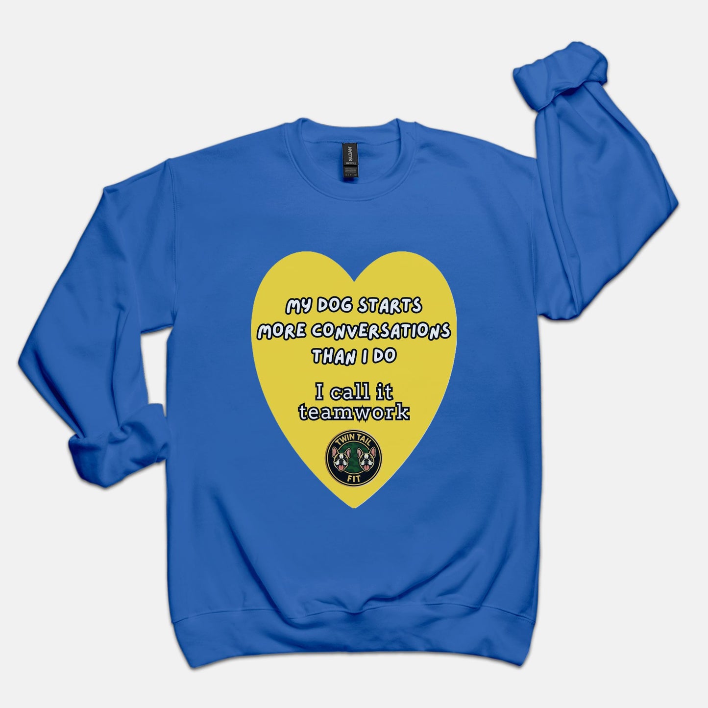 My Dog Starts More Conversations Than I Do - Unisex Crew Neck Sweatshirt