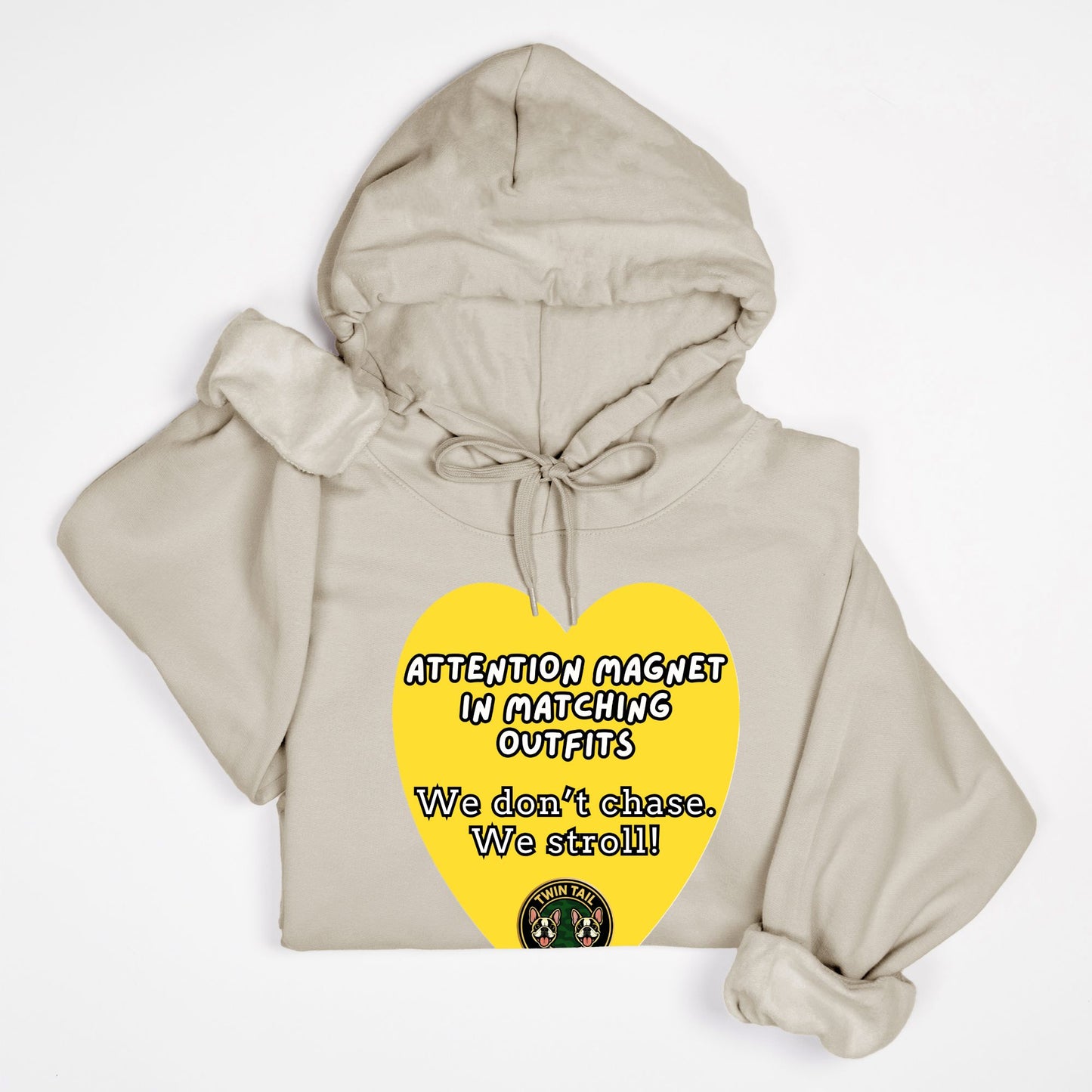 Attention Magnet in Matching Outfits - Unisex Hooded Sweatshirt
