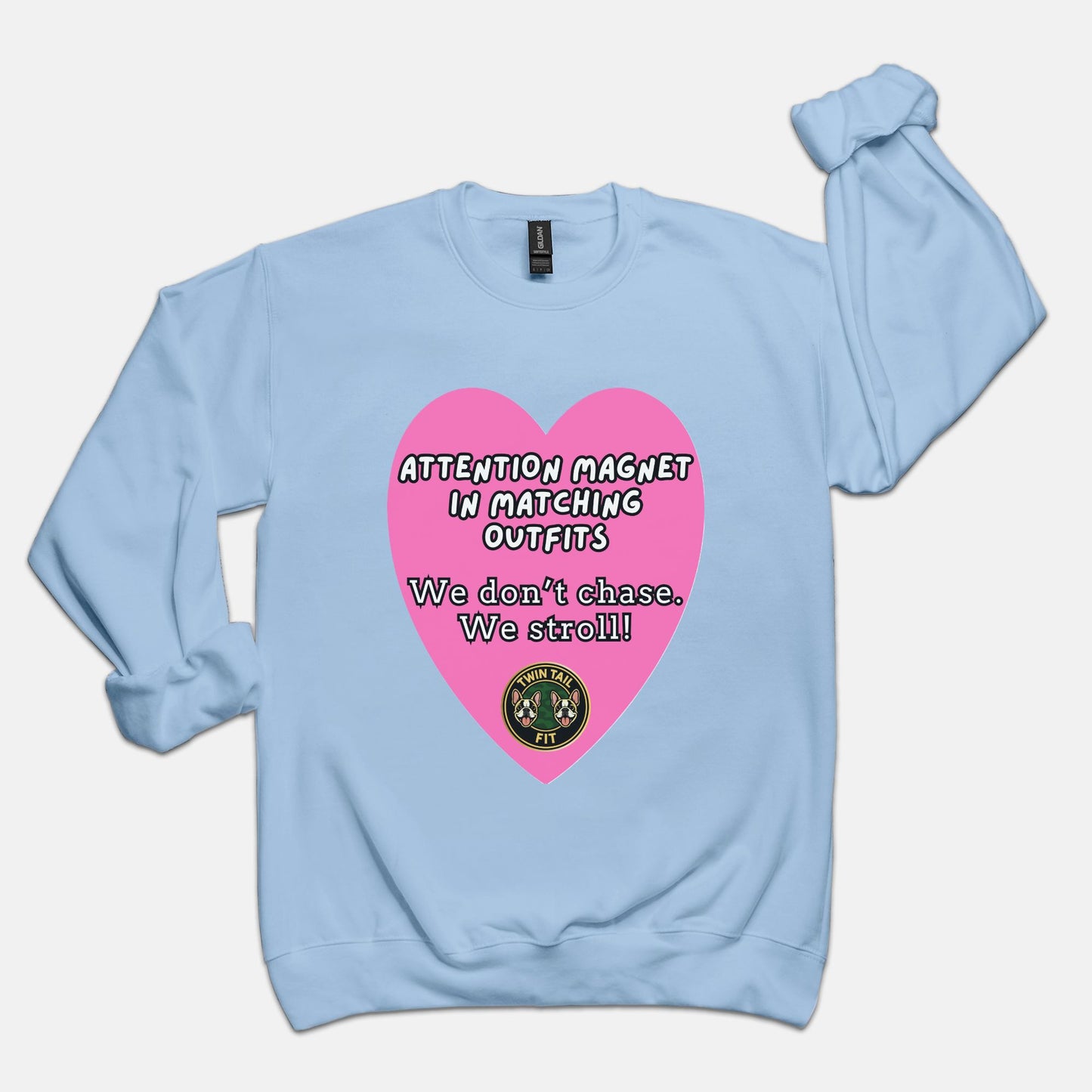 Attention magnet in matching outfits - Unisex Crew Neck Sweatshirt