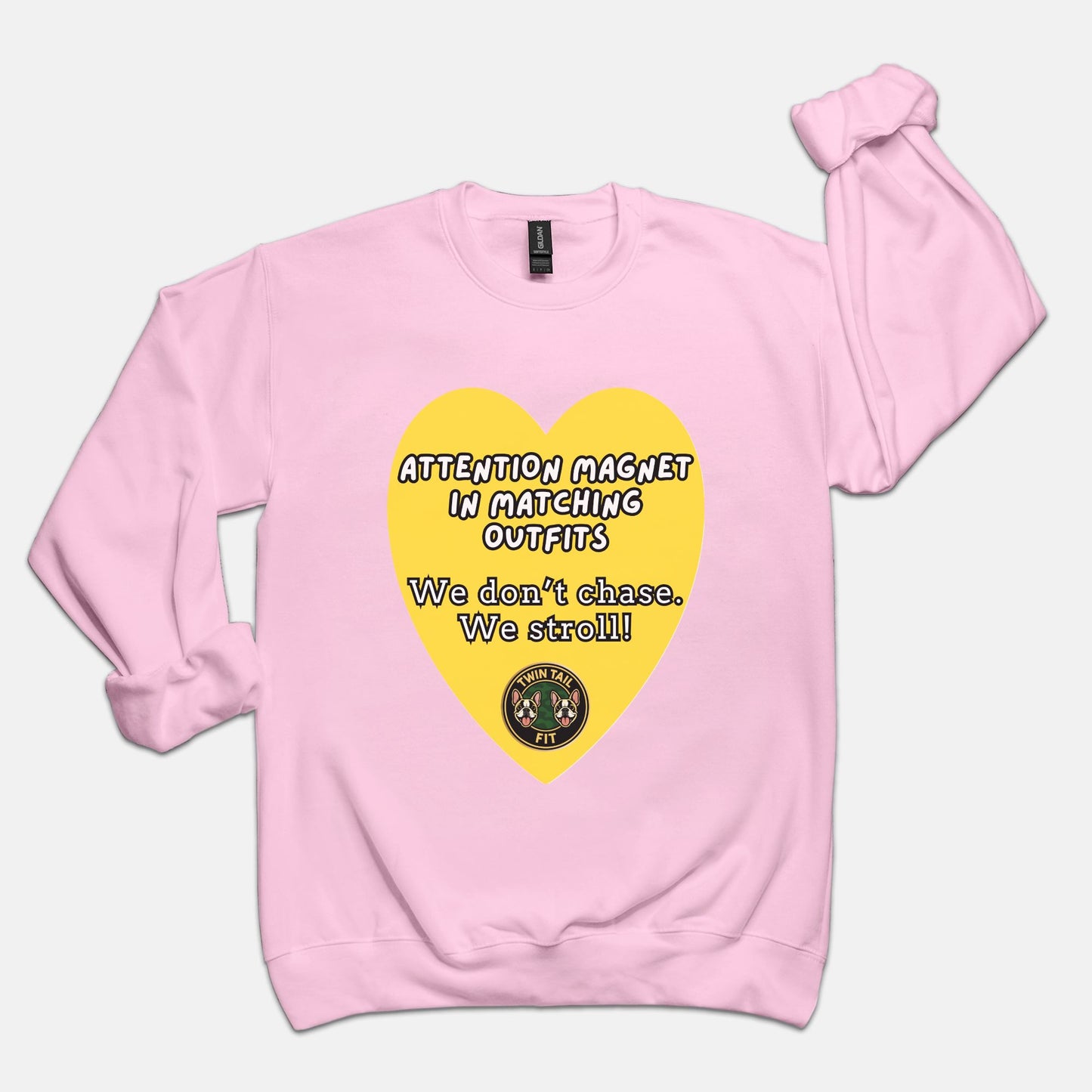 Attention magnet in matching outfits - Unisex Crew Neck Sweatshirt