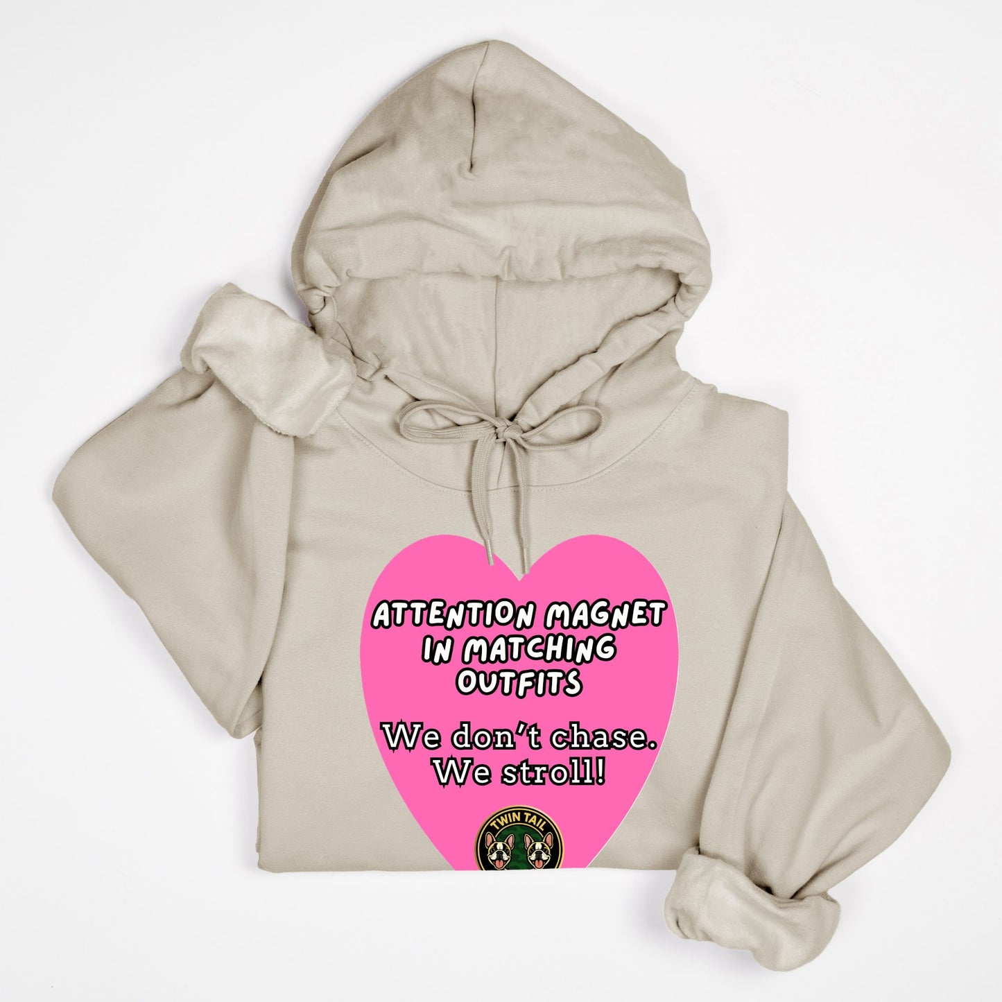 Attention Magnet in Matching Outfits - Unisex Hooded Sweatshirt