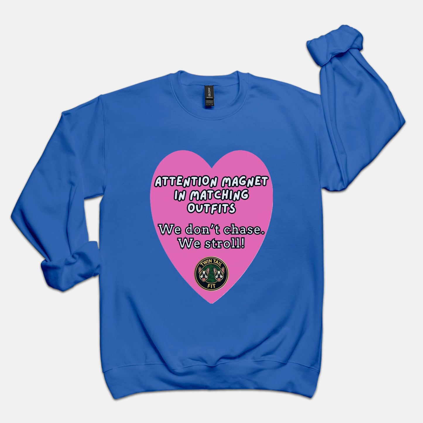 Attention magnet in matching outfits - Unisex Crew Neck Sweatshirt