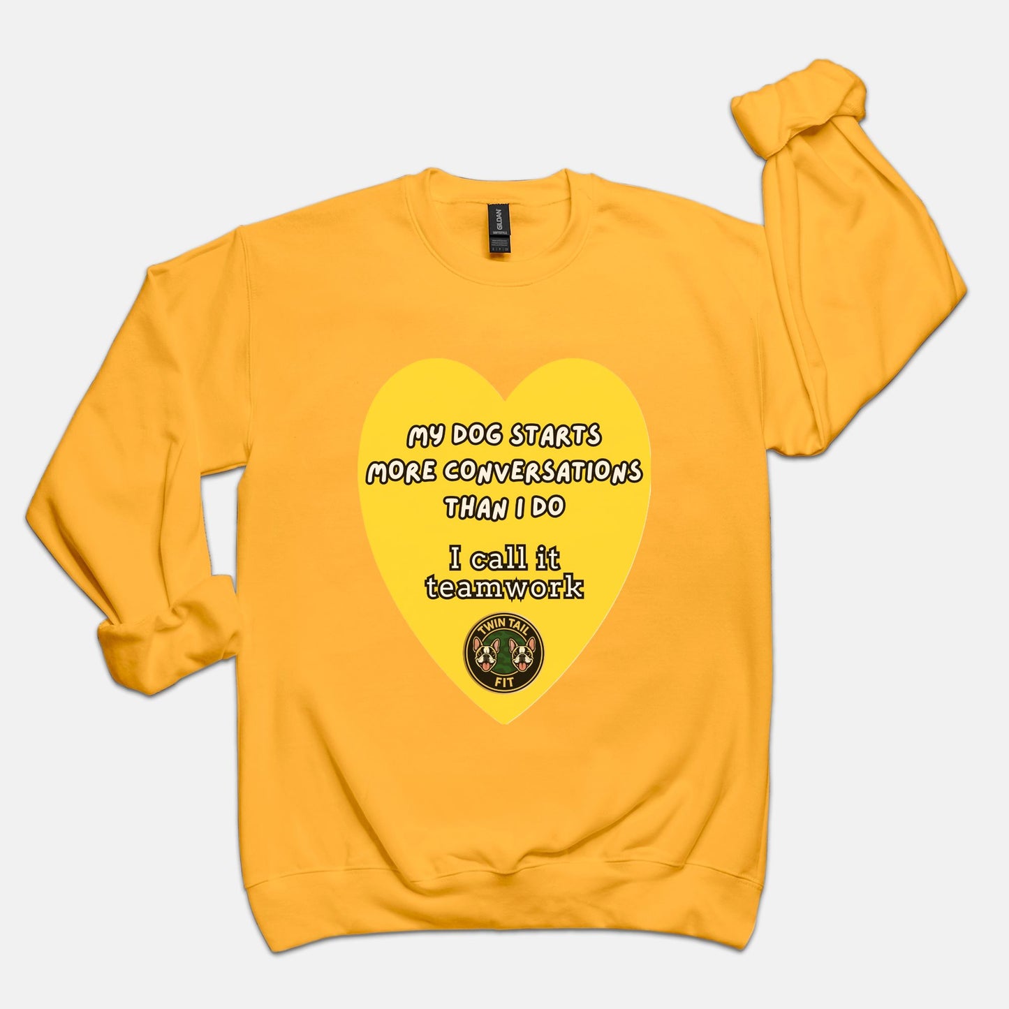 My Dog Starts More Conversations Than I Do - Unisex Crew Neck Sweatshirt