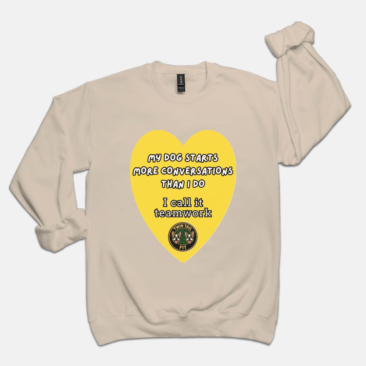 My Dog Starts More Conversations Than I Do - Unisex Crew Neck Sweatshirt