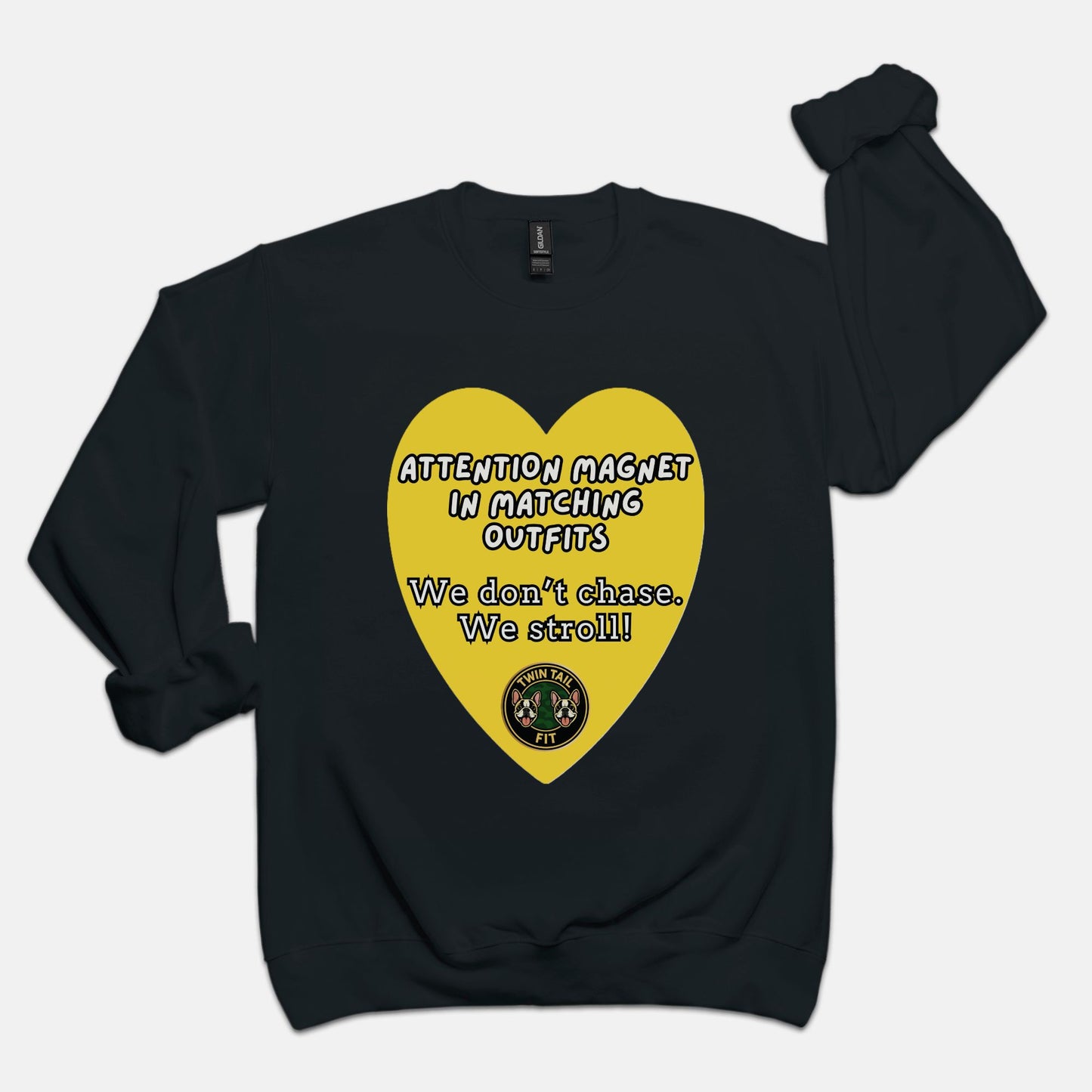 Attention magnet in matching outfits - Unisex Crew Neck Sweatshirt