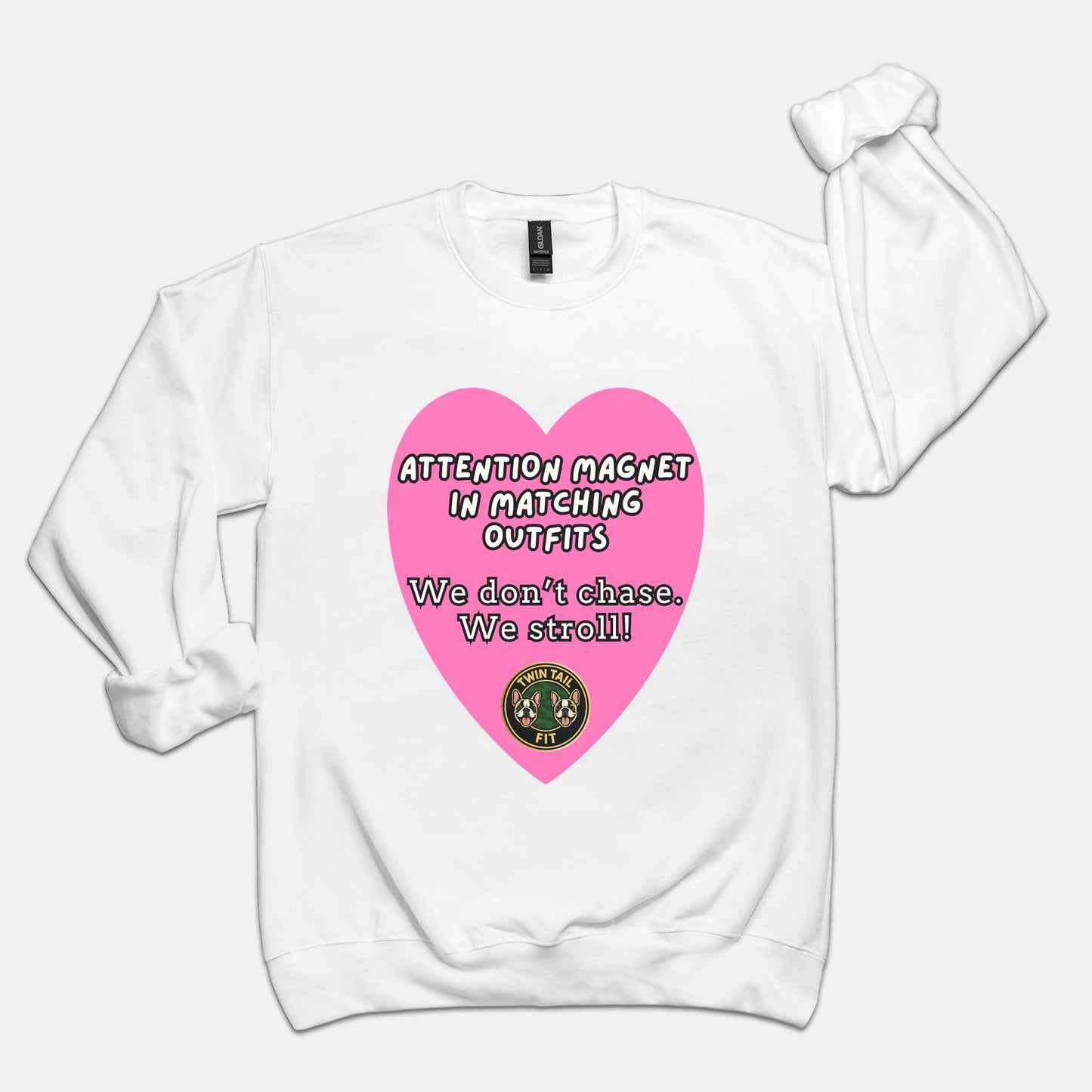 Attention magnet in matching outfits - Unisex Crew Neck Sweatshirt