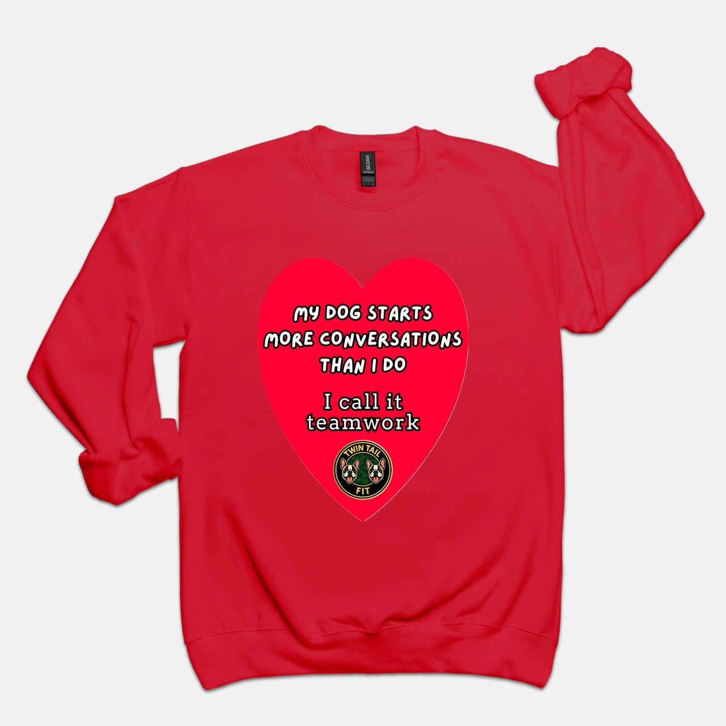 My Dog Starts More Conversations Than I Do - Unisex Crew Neck Sweatshirt