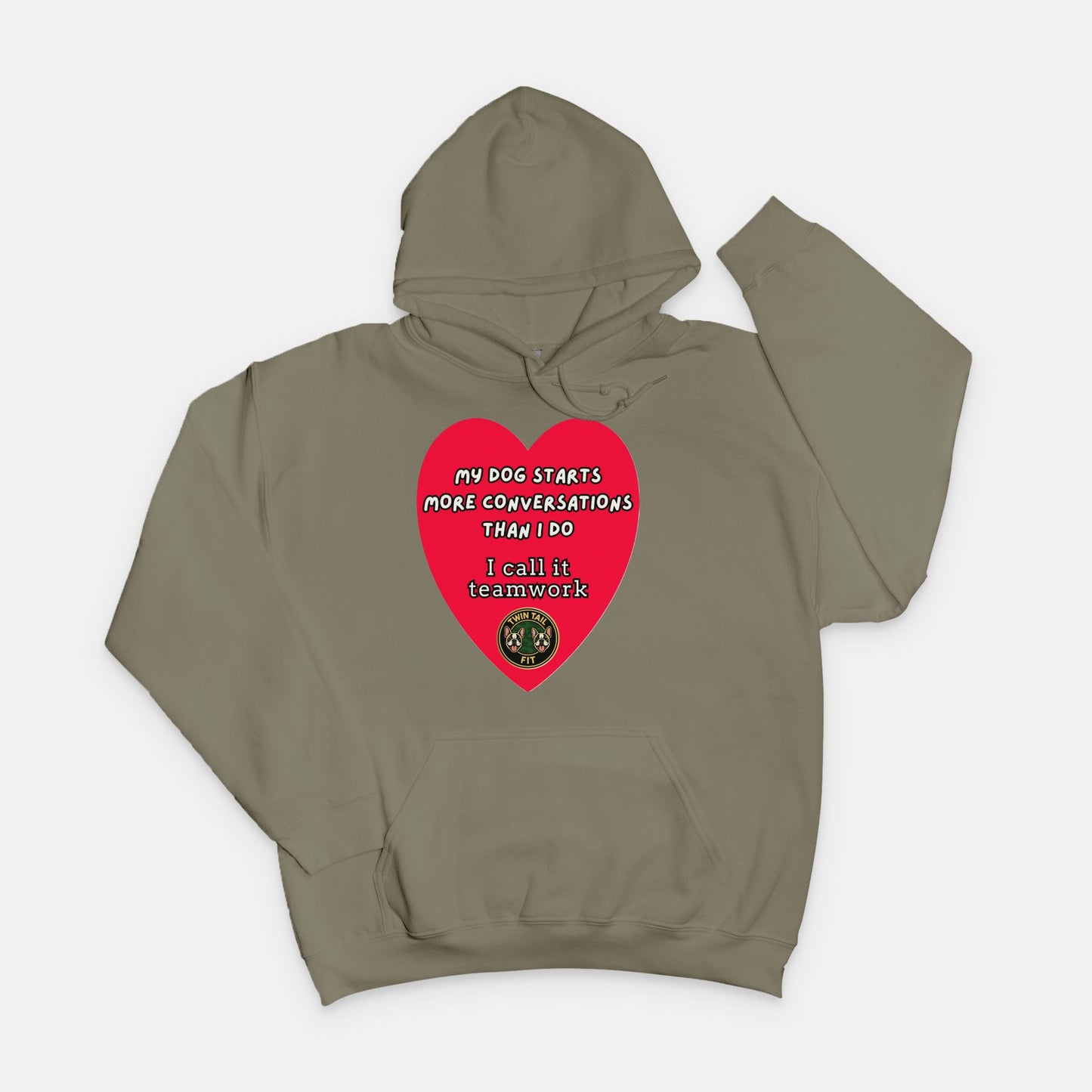 My Dog Starts More Conversations Than I Do - Unisex Hooded Sweatshirt