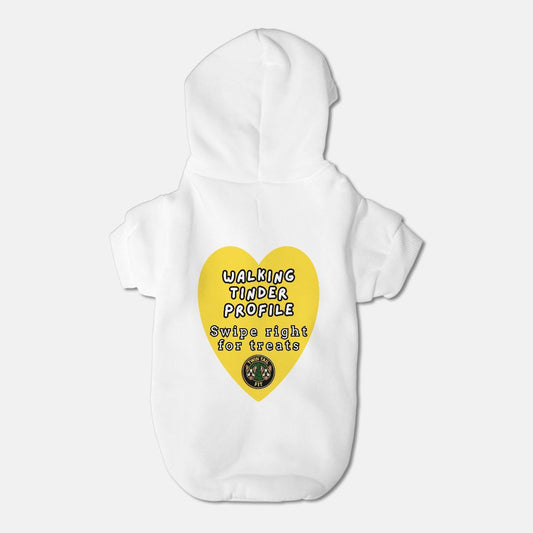 Walking Tinder Profile Small Breed Pet Hoodie