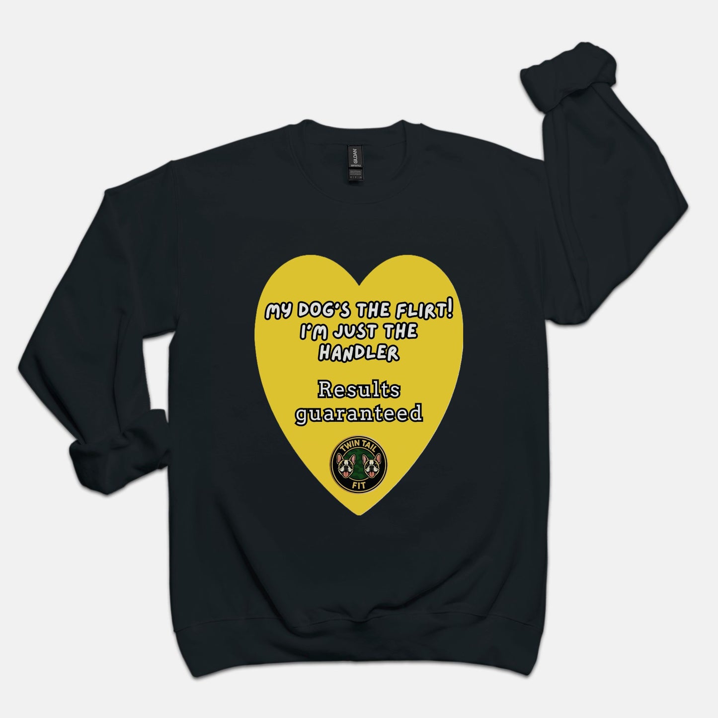 My Dog’s the Flirt! I’m Just the Handler - Unisex Crew Neck Sweatshirt