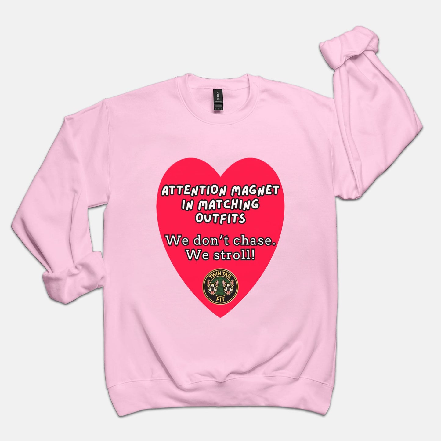 Attention magnet in matching outfits - Unisex Crew Neck Sweatshirt