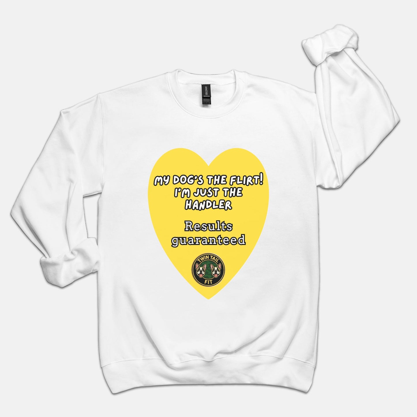 My Dog’s the Flirt! I’m Just the Handler - Unisex Crew Neck Sweatshirt