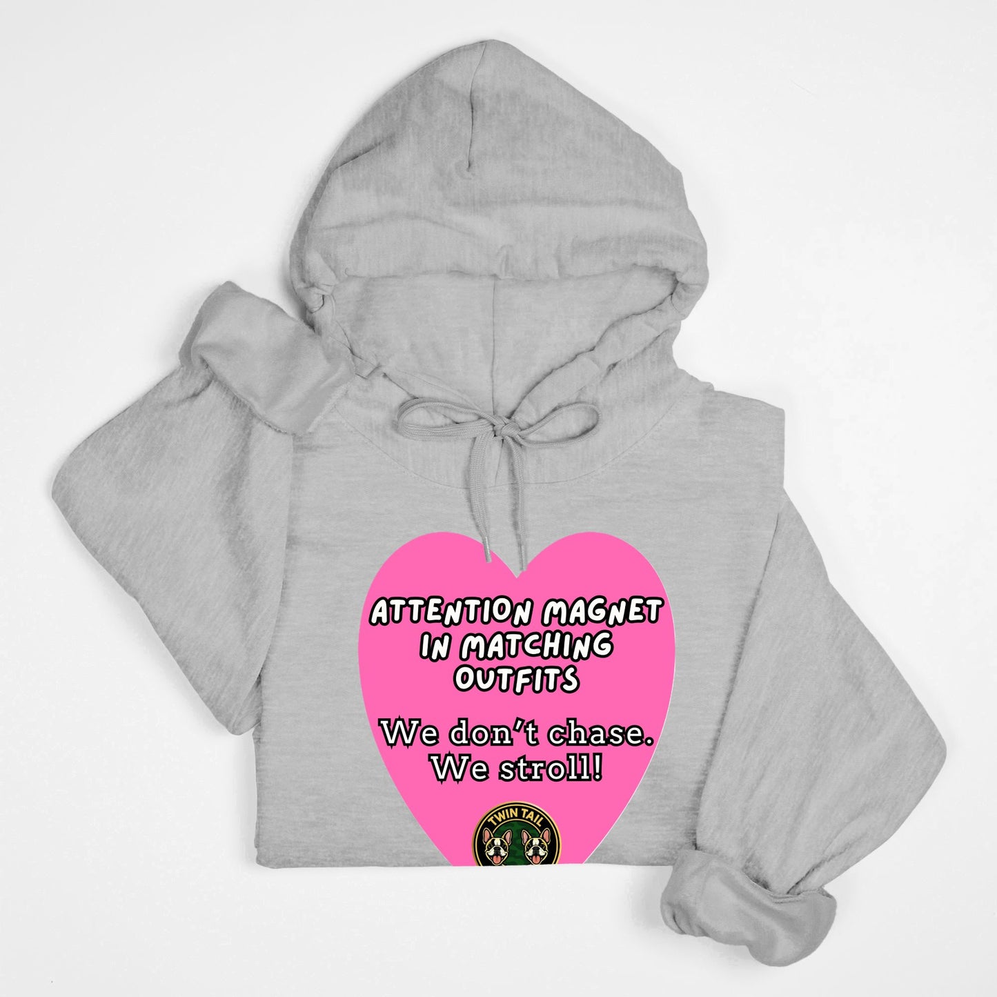 Attention Magnet in Matching Outfits - Unisex Hooded Sweatshirt