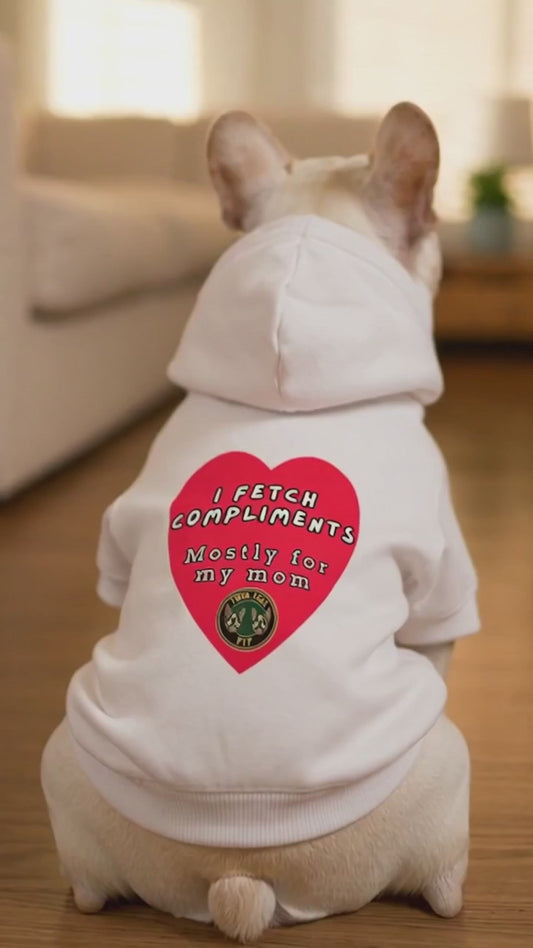 I Fetch Compliments Small Breed Pet Hoodie